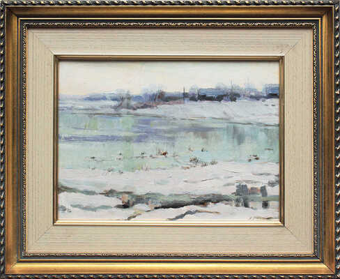 Немцов Александр Брониславович. Замерзший пруд 